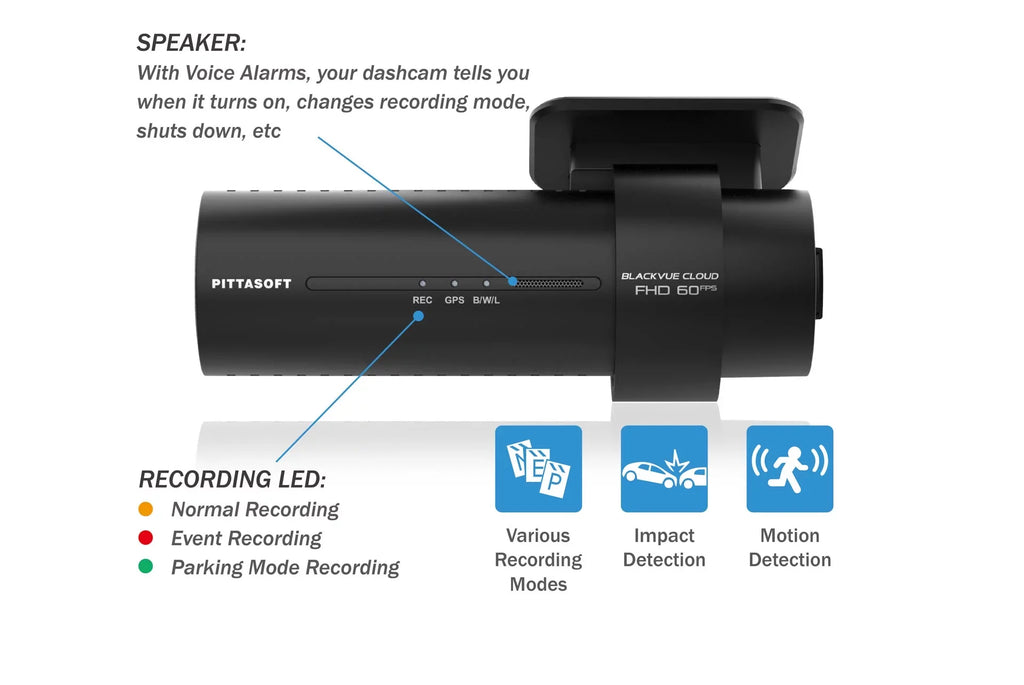 BlackVue DR770X-2CH-TRUCK Front + Fluid Exterior Dash Cam With 128GB Card | Cloud-Ready 1080p 60FPS GPS & WiFi