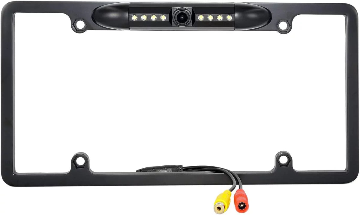 Backup Camera Rearview License Plate Liquid for Kenwood DDX-5706S DDX5706S Black