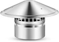 6 Inch Cone Top Chimney Cap Stainless Steel Cone Cap with Display Chimney Cover Outside Roof Silver Fireplace Monitor Cover Exterior Stove Tube Topper for Vent Flue Family Kitchen Cooking