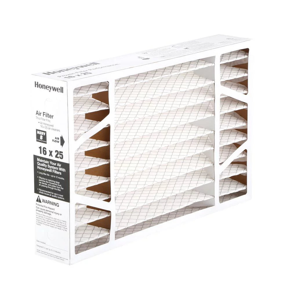 High Efficiency Air Cleaning Filter - MERV 8 - 16x25x4 in (2-ct Value Pack)
