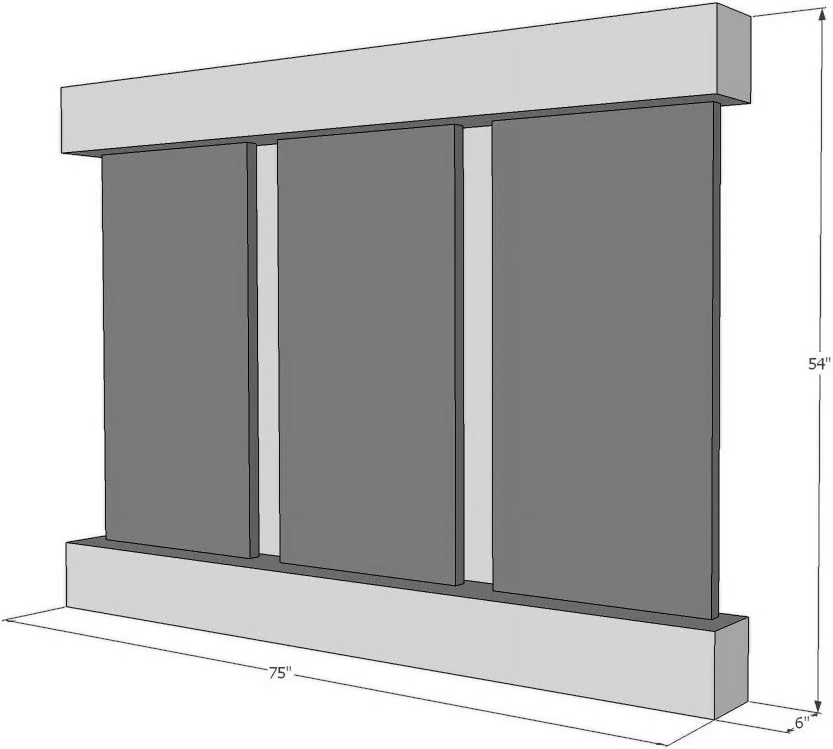 Adagio OFS1504 Olympus Falls-Square-Blackened Metal Natural Slate Wall Fountain