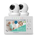 Babysense Split Monitor Video Baby Monitor, 4.3" Display with 2 PTZ Cameras, Long Range, Night Light & Vision, Two-Way Talk, V43