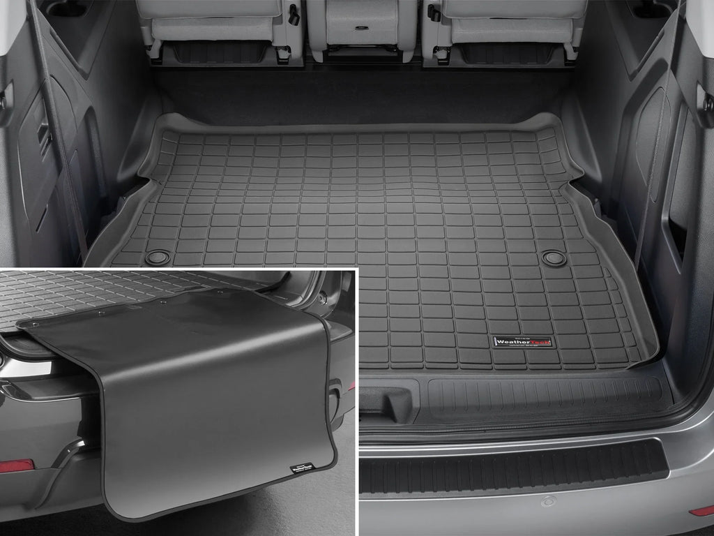 WeatherTech Cargo Trunk Liner with Bumper Protector compatible with 2018-2024 Honda Odyssey - Behind 2nd Row Seating With Bumper Protector, Black