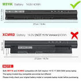 M5Y1K Mobile pc Battery for Inspiron 3451 5451 5551 5555 5558 5559 GXVJ3 K185W