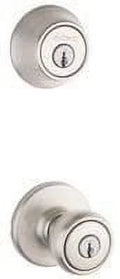 Kwikset 690T 15 K6 CP Tylo Entry Knob and Single Cylinder Deadbolt Combo Pack, Satin Nickel by Kwikset
