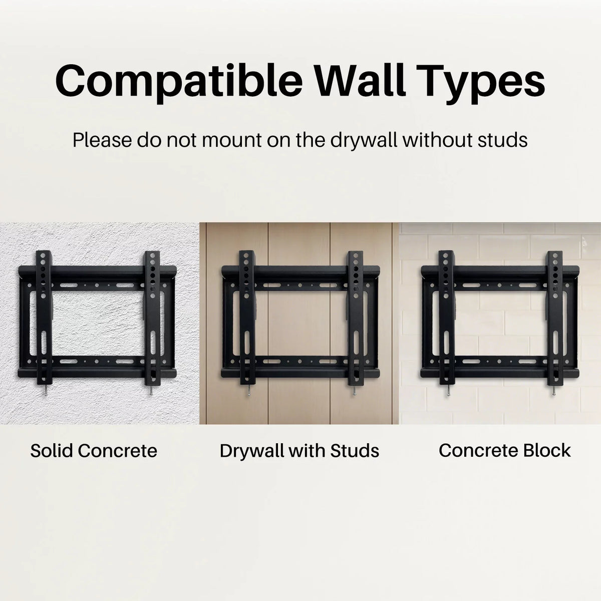 Sylvox RV TV Mount, TV Wall Mount for Most 14-42 Inch LED LCD OLED Flat Monitor TV, VESA 200x200mm 75x75mm Max up to 55 lbs