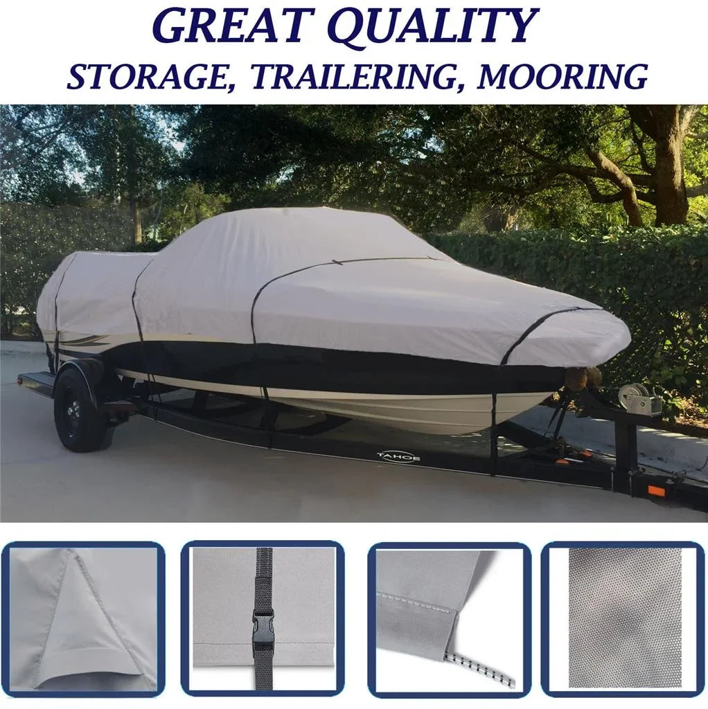BOAT COVER Compatible for GREGOR EAGLE 16 TC O/B 1996 STORAGE, TRAVEL, LIFT