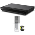 UBP-X700/M HDR 4K UHD Network Blu-ray Disc Player with Hi-Res Audio Bundle Includes 1 Year Extended Protection Plan and Lexar 64GB JumpDrive S50 USB 2.0 Flash Drive Black