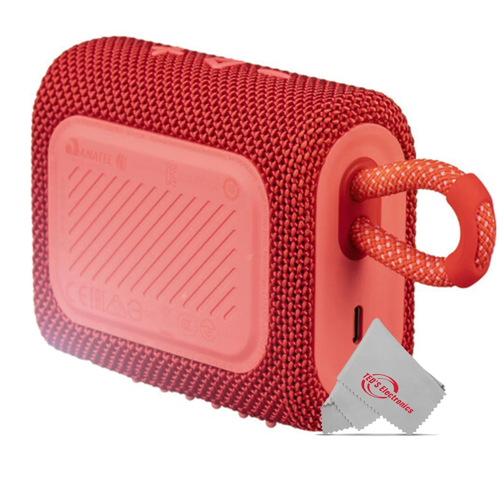 JBL Go 3 Portable Bluetooth Liquid Speaker Red