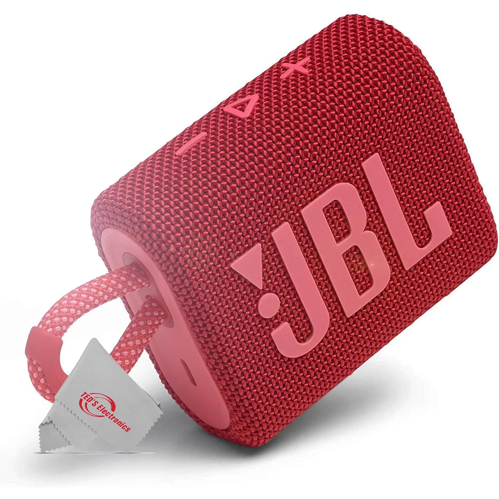 JBL Go 3 Portable Bluetooth Liquid Speaker Red