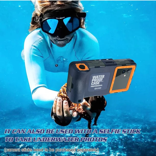 UrbanX Professional [15m/50ft] Swimming Diving Surfing Snorkeling Photo Video Fluid Protective Case Fluid Housing for Micromax Bolt Selfie Q424 And all Phones Up to 6.9 Inch LCD with Lanyard