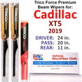 2019 Cadillac XT5 Platinum Functionality Beam Wipers (Set of 3) w/Rear Wiper