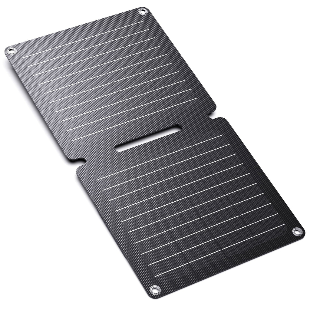 BigBlue 10W ETFE Solar Panel Charger with USB-A and USB-C, SolarPowa 10 Portable Solar Phone Charger with Kickstand for Camping, IP65 Fluid Compatible with iPhone 14/X/8, Tablet, , , et