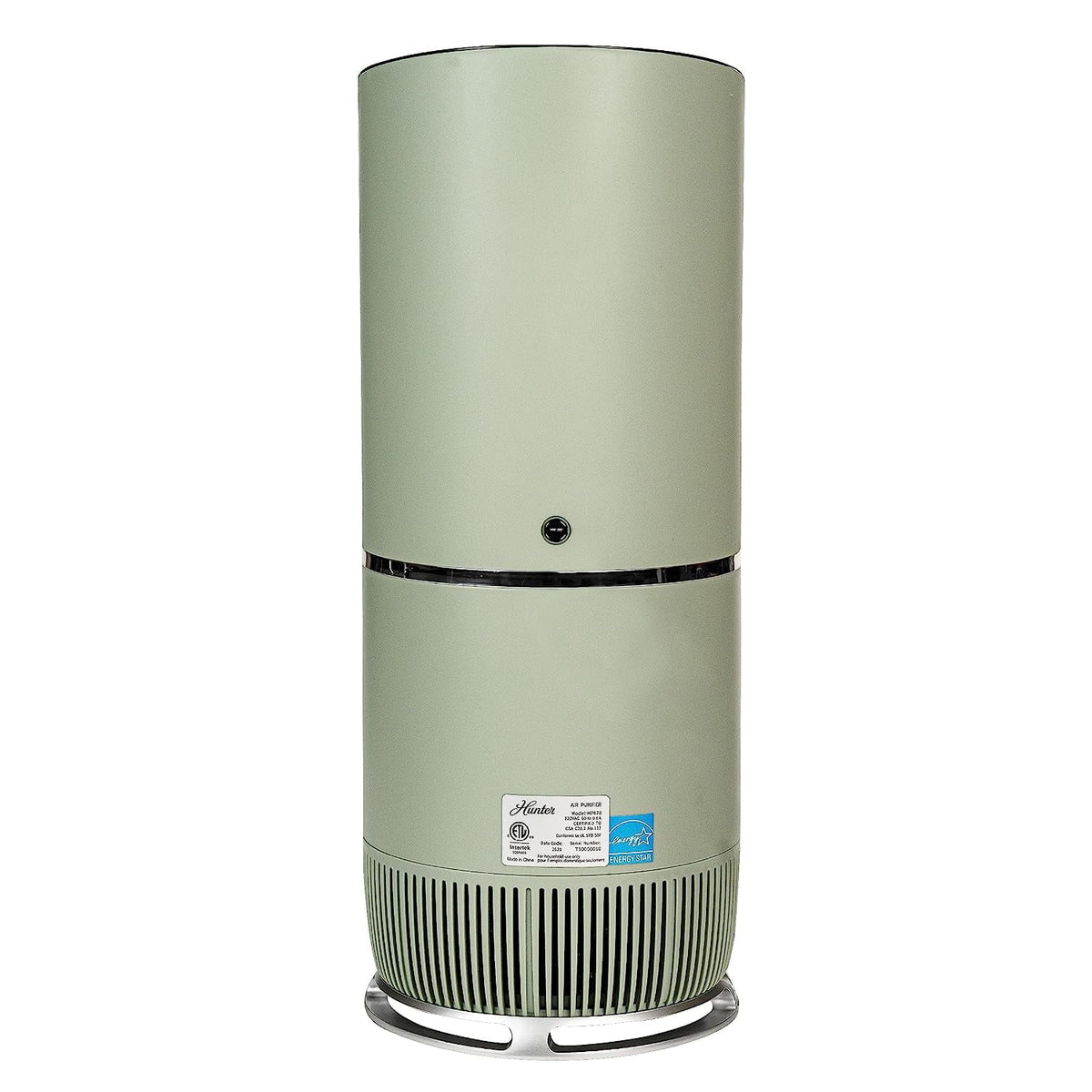 Open Box HUNTER True HEPA Air Purifier for Allergies Digital Tall Tower HP670SG - SAGE
