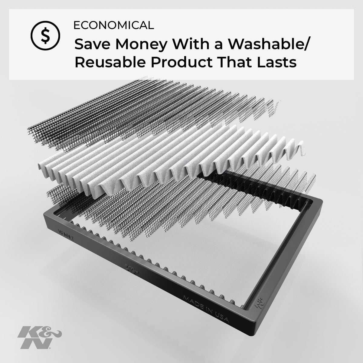 K&N VF1010 Cabin Air Filters