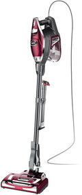 HV322 Rocket Pet Plus Corded Stick Vacuum with LED Headlights, XL Dust Cup, Lightweight, Perfect for Pet Hair Pickup, Converts to a Hand Vacuum, with (2) Pet Attachments, Bordeaux/Silver