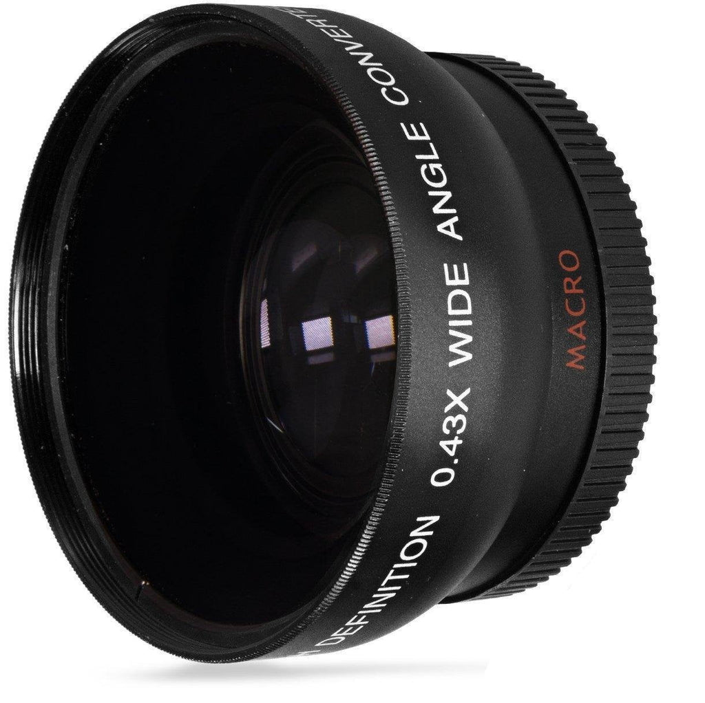 Hi-Def 2-Pc Lens Kit Telephoto & Wide Angle Lens Set For Lumix DMC-G7H (58mm Size Compatible)