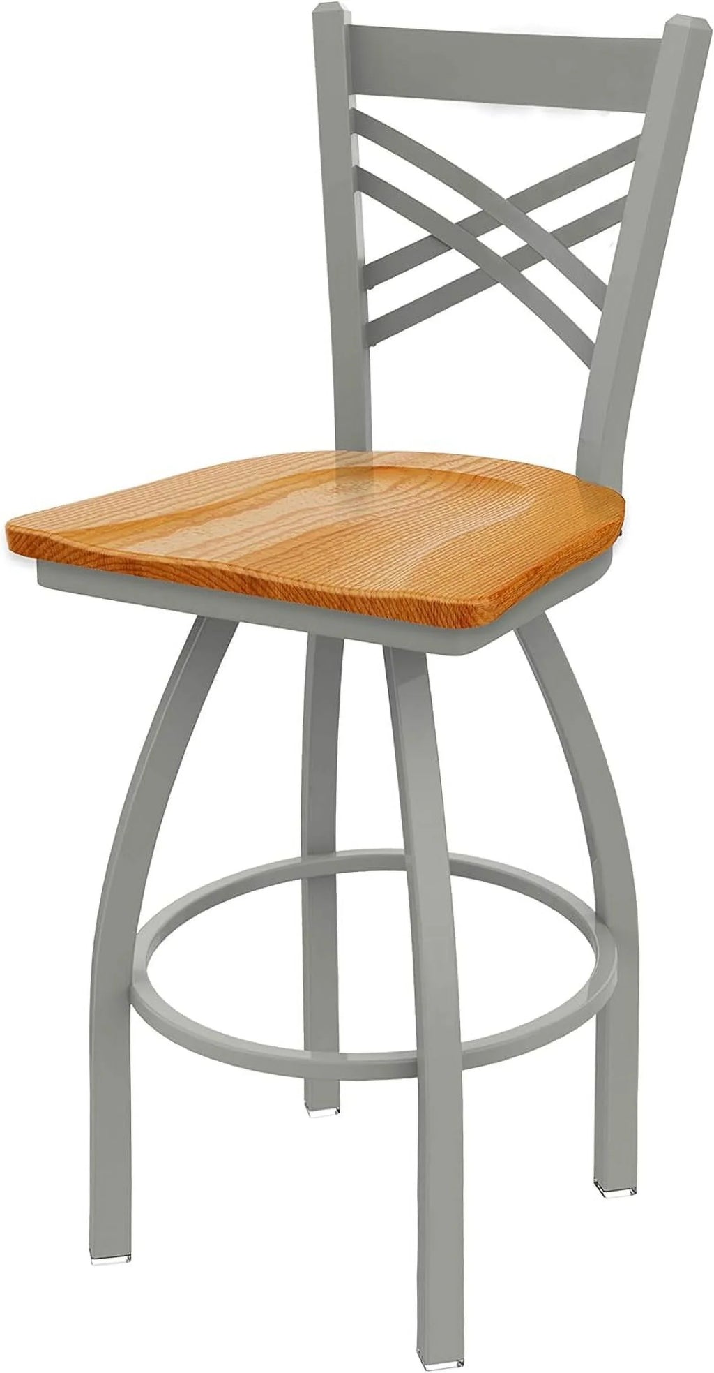 820 Caalina 36" Swivel Wih Anodized Finish And Medium Oak Sea